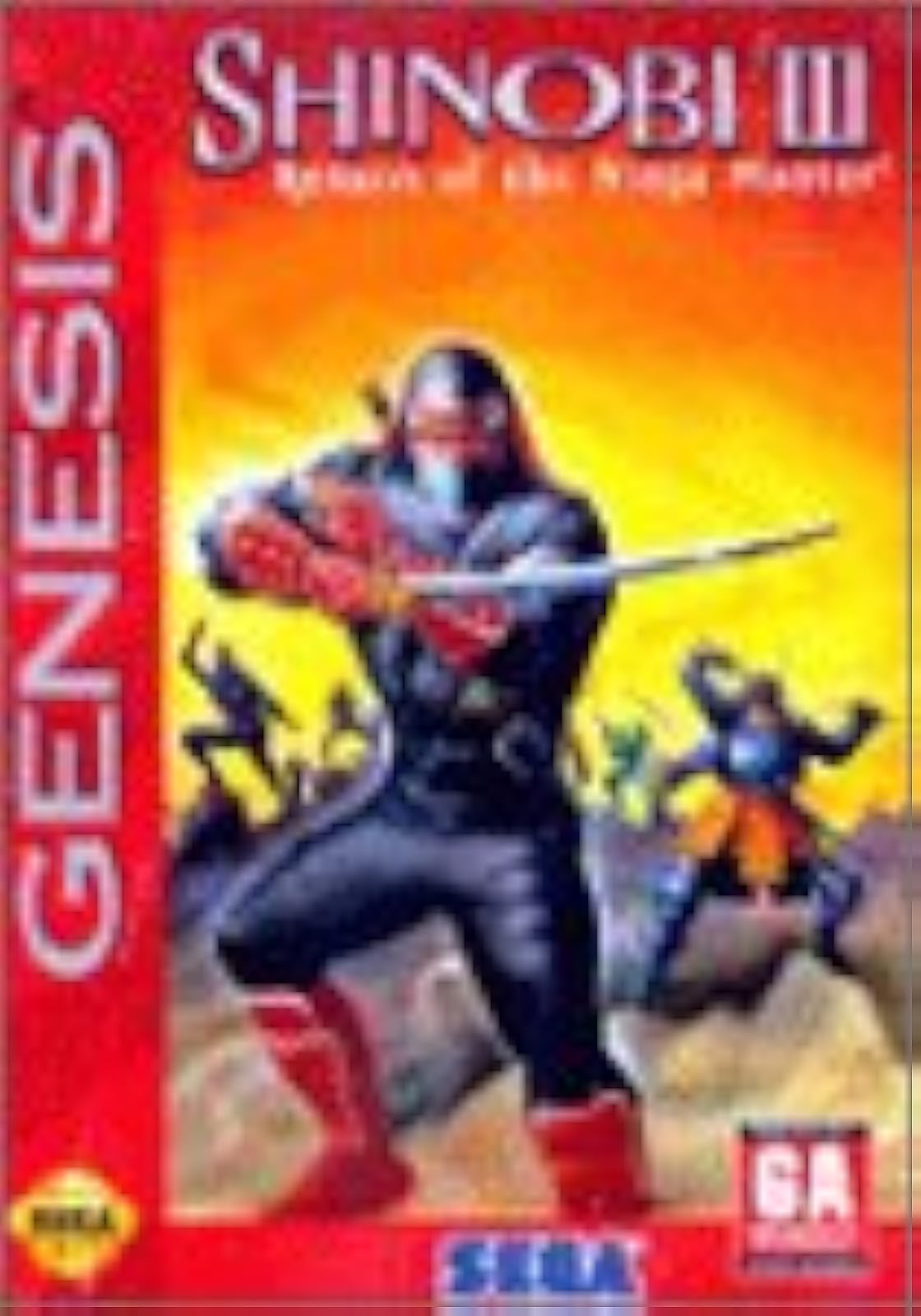 Shinobi III: Return Of The Ninja Master For Sega Genesis Vintage