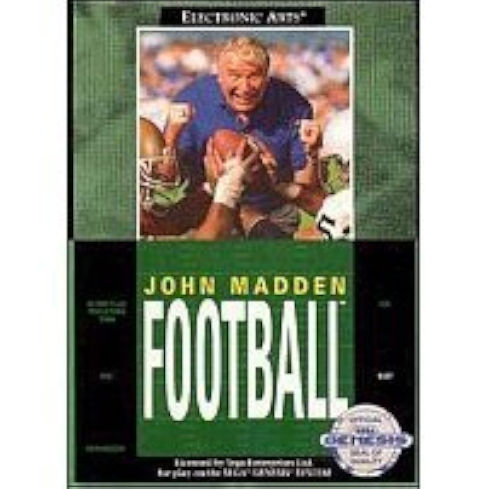 John Madden Football For Sega Genesis Vintage 