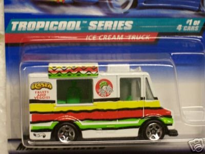 Mattel Hot Wheels 1998 1:64 Scale Tropicool Series White Ice Cream