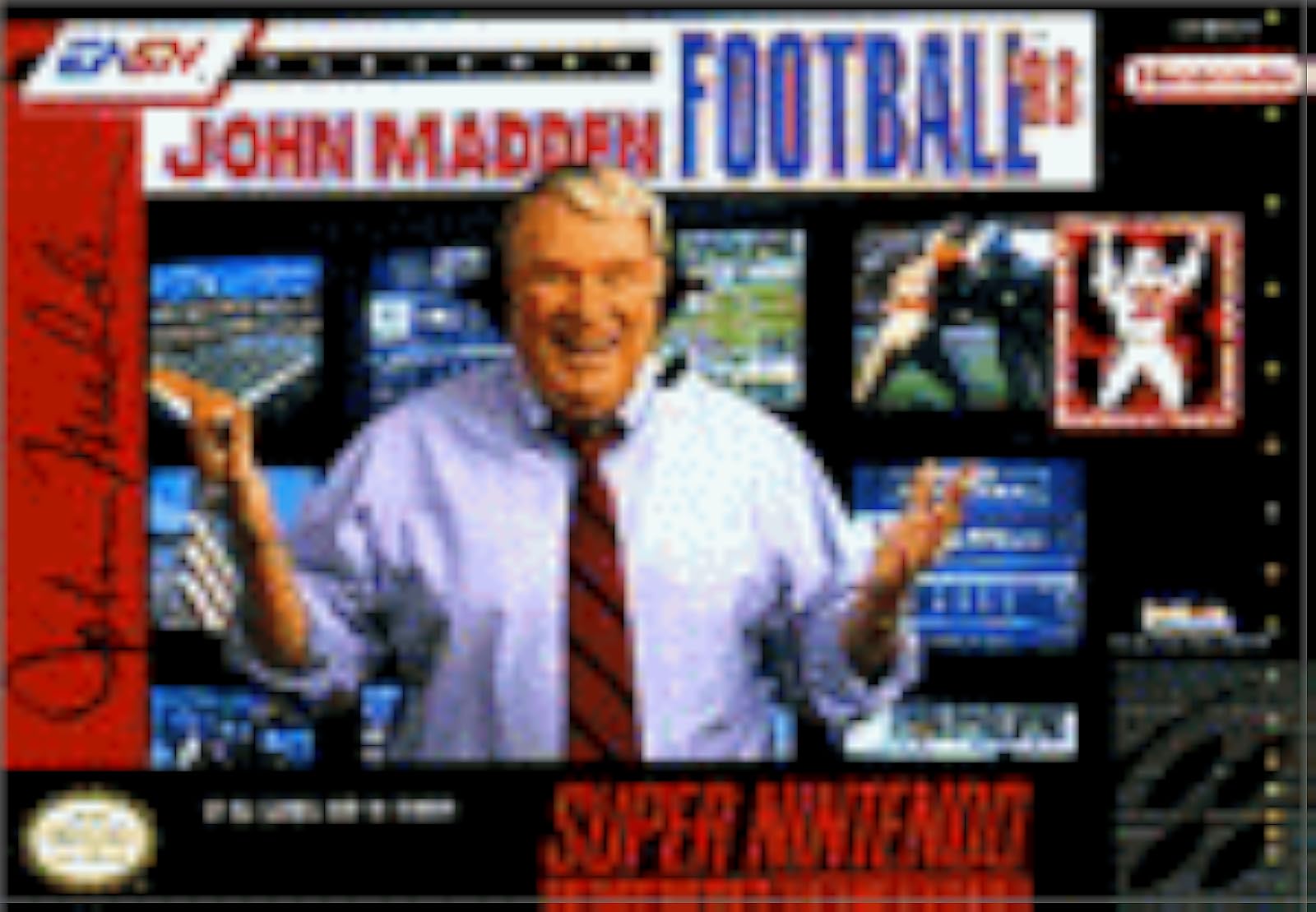 John Madden Football '93 For Super Nintendo SNES