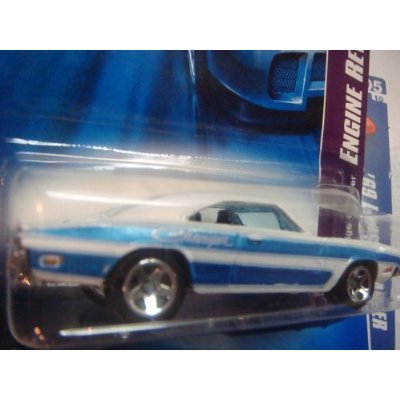 Hot Wheels 1969 Dodge Charger White Blue 58 Scale 1/64 Collector Toy