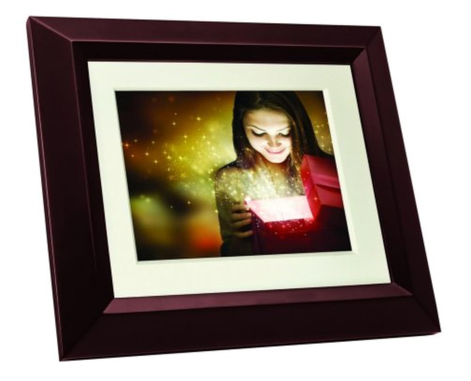 Image 0 of Philips SPF3482 Home Essentials Digital Photoframe 8 Inch LCD Panel Brown Wood F