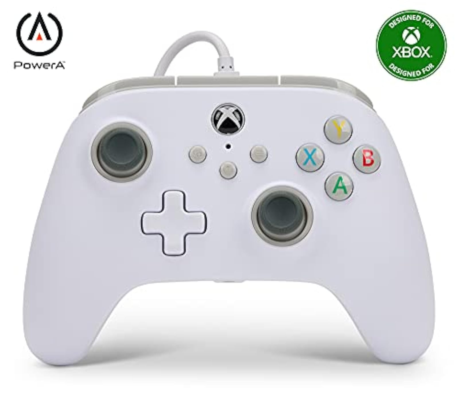 PowerA Wired Controller For Xbox White Gamepad Wired Video Game
