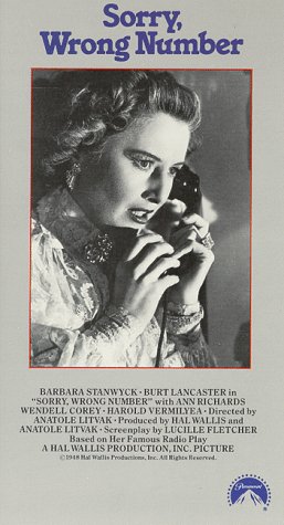 Image 0 of Sorry Wrong Number On VHS