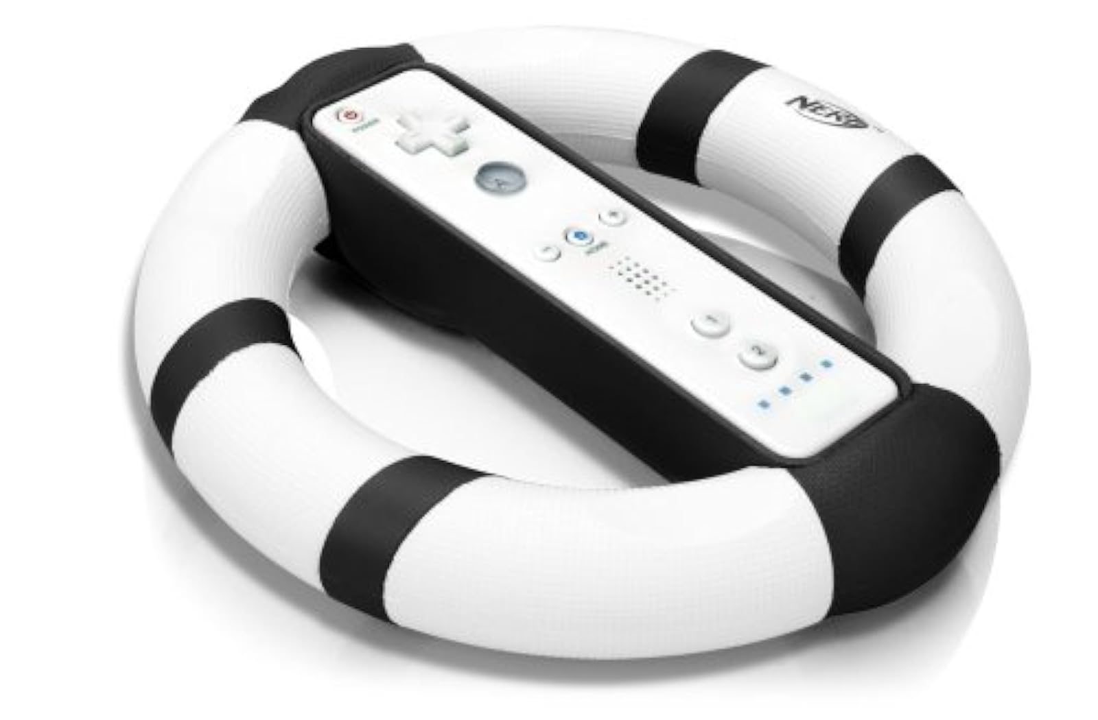 Image 2 of Nerf Racing Wheel Black For Wii