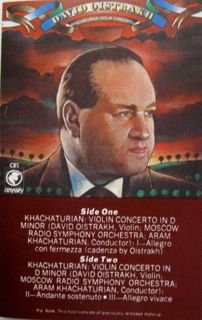 Khachaturian: Concerto For Violin&Orch By A Khachaturian On Audio