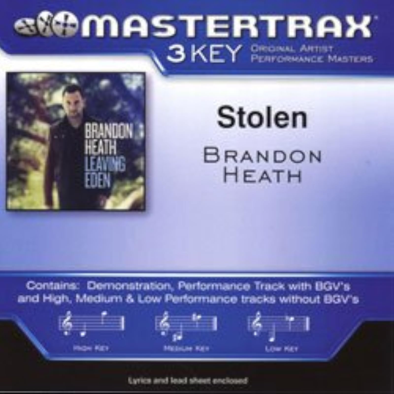 Stolen Mastertrax 3 Key By Brandon Heath On Audio CD Album