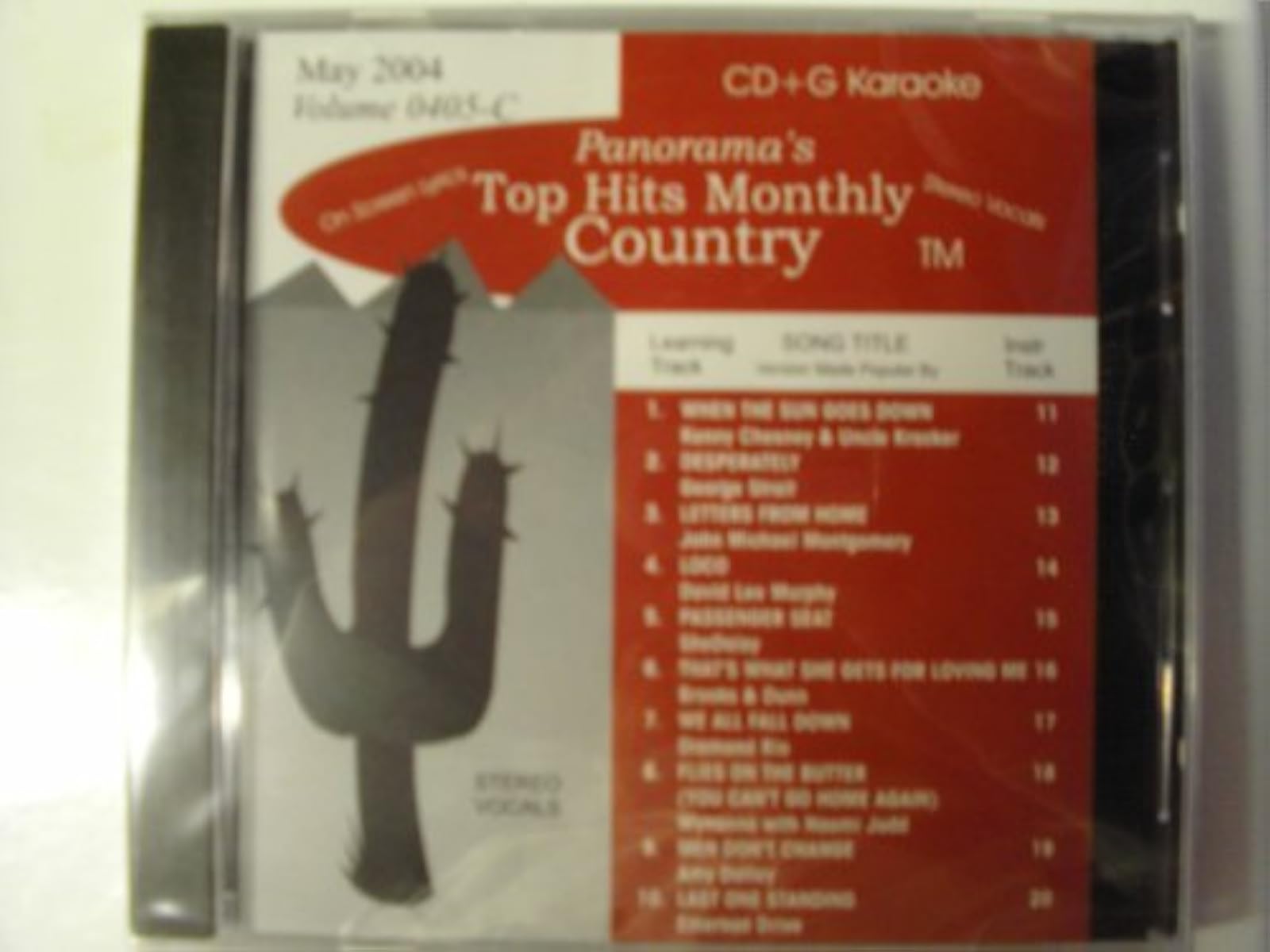 Thmc 0405 Country Karaoke Cdg May 2004 By Kenny Chesney & Uncle Kracker George S