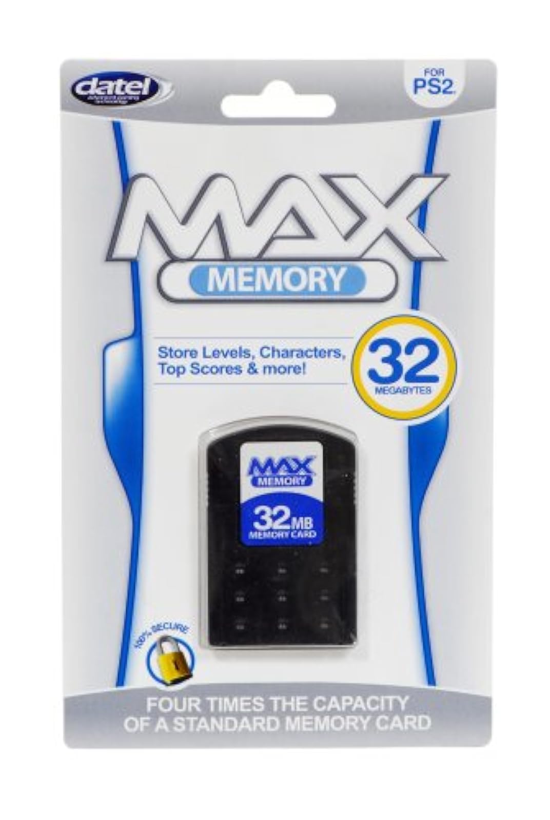 Image 0 of PS2 32 Meg Max Memory Card For PlayStation 2 Expansion Black
