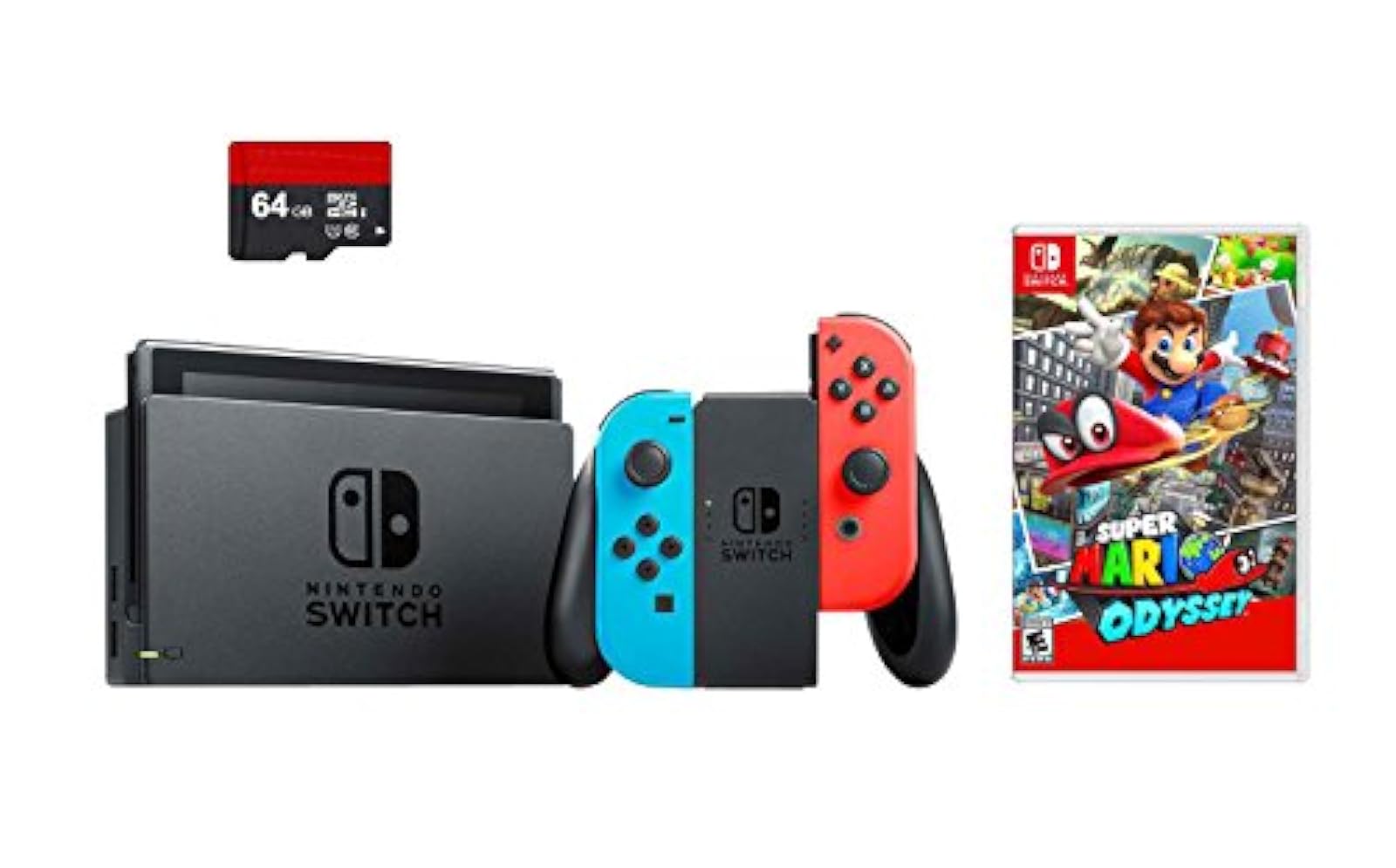 Nintendo Switch 3 Items Bundle Super Mario Odyssey Bundle