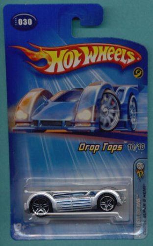 Mattel Hot Wheels 2005 Drop Tops 1:64 Scale Silver Dodge Super 8 Hemi
