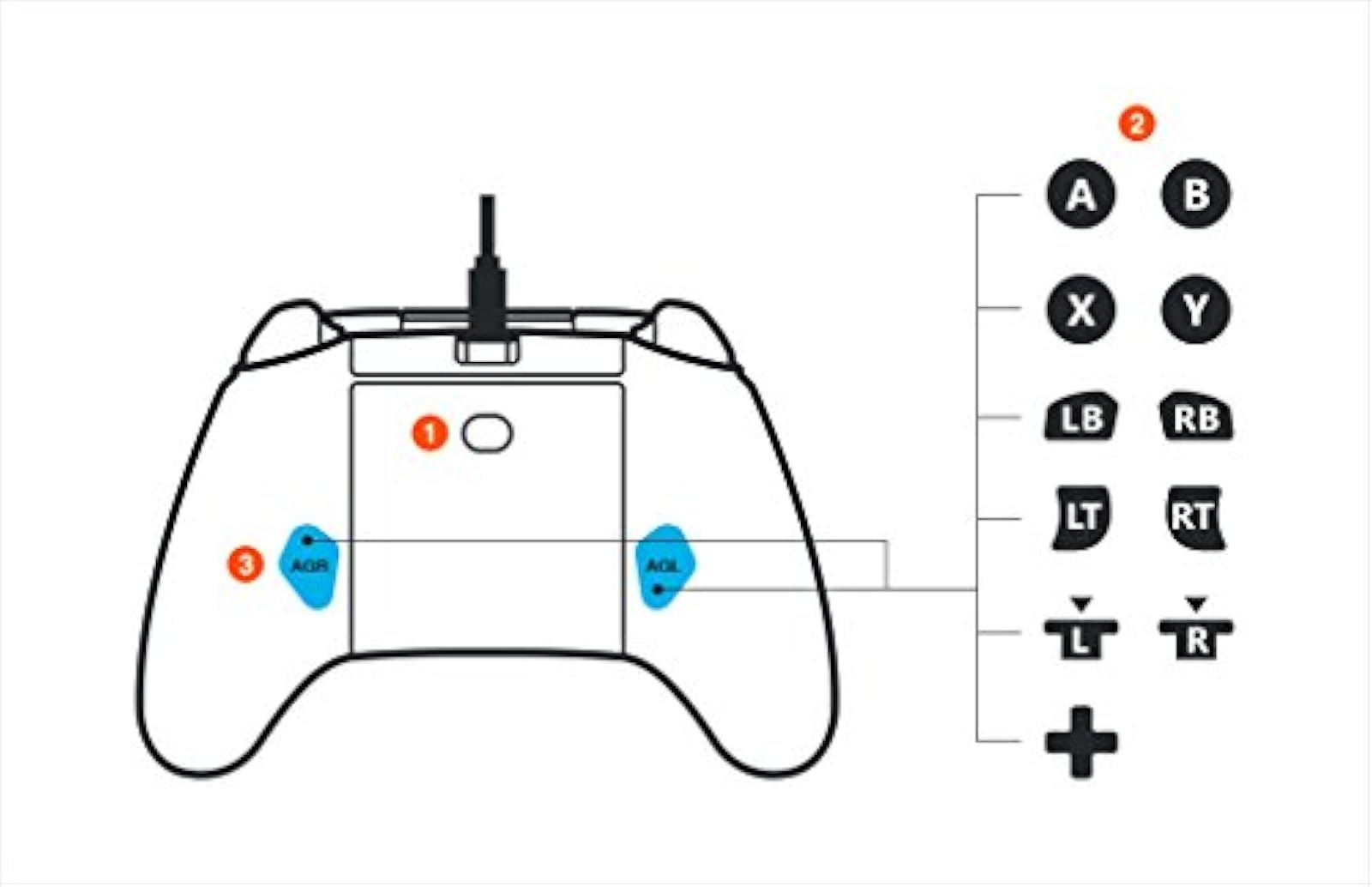Image 3 of PowerA Enhanced Wired Controller For Xbox One Black Gamepad