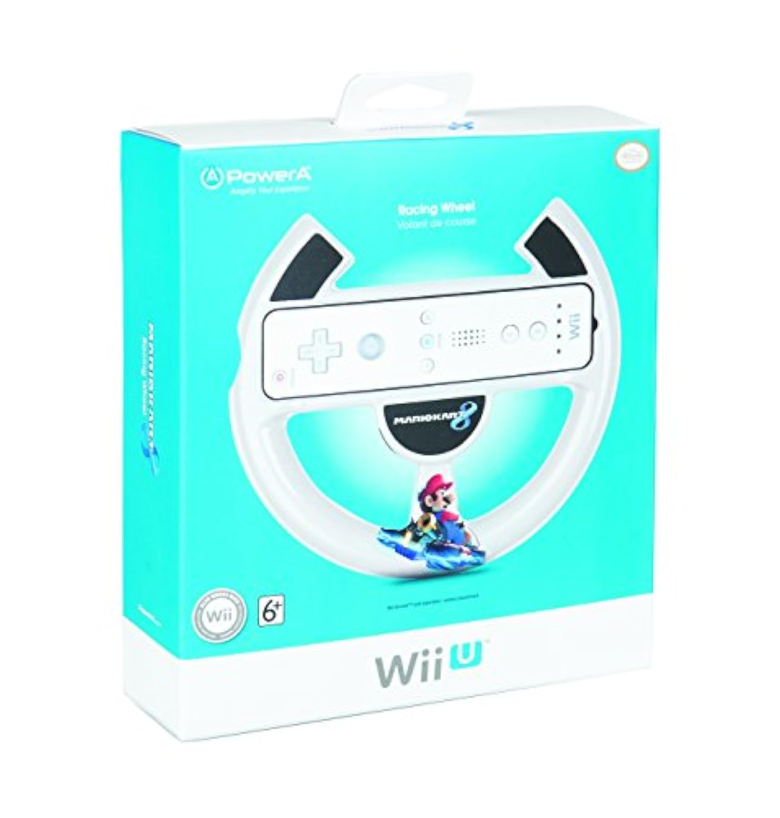 Image 3 of Power A Mario Kart 8 Racing Wheel For Wii And Wii U White