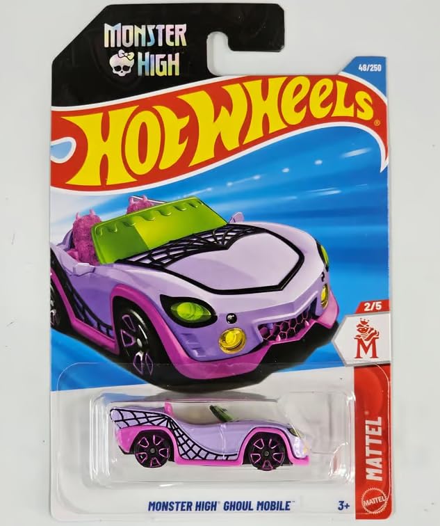 Image 0 of Hot Wheels Monster High Ghoul Mobile Light Purple Mattel 2/5 48/250 1:64 Scale D