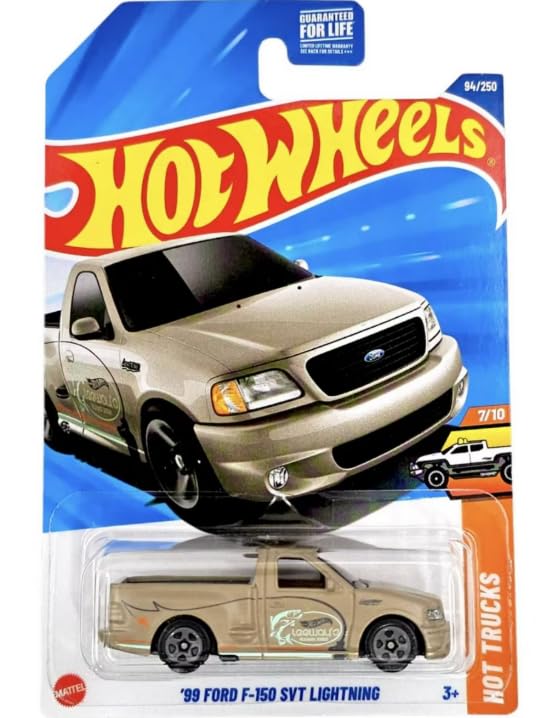 Hot Wheels '99 Ford F-150 Svt Lightning Tan Hot Trucks 7/10 94/250 1:6
