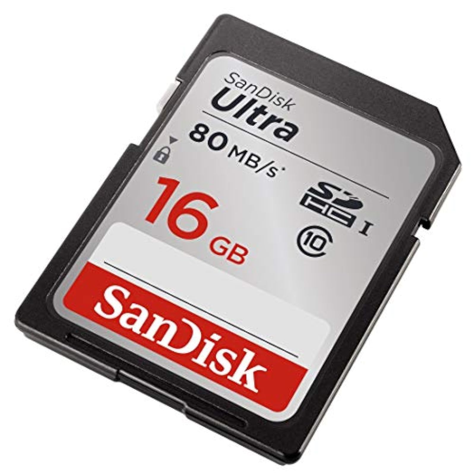 Image 2 of SanDisk 16GB Class 10 SDHC UHS-I Up To 80MB/S Memory Card SDSDUNC-016G