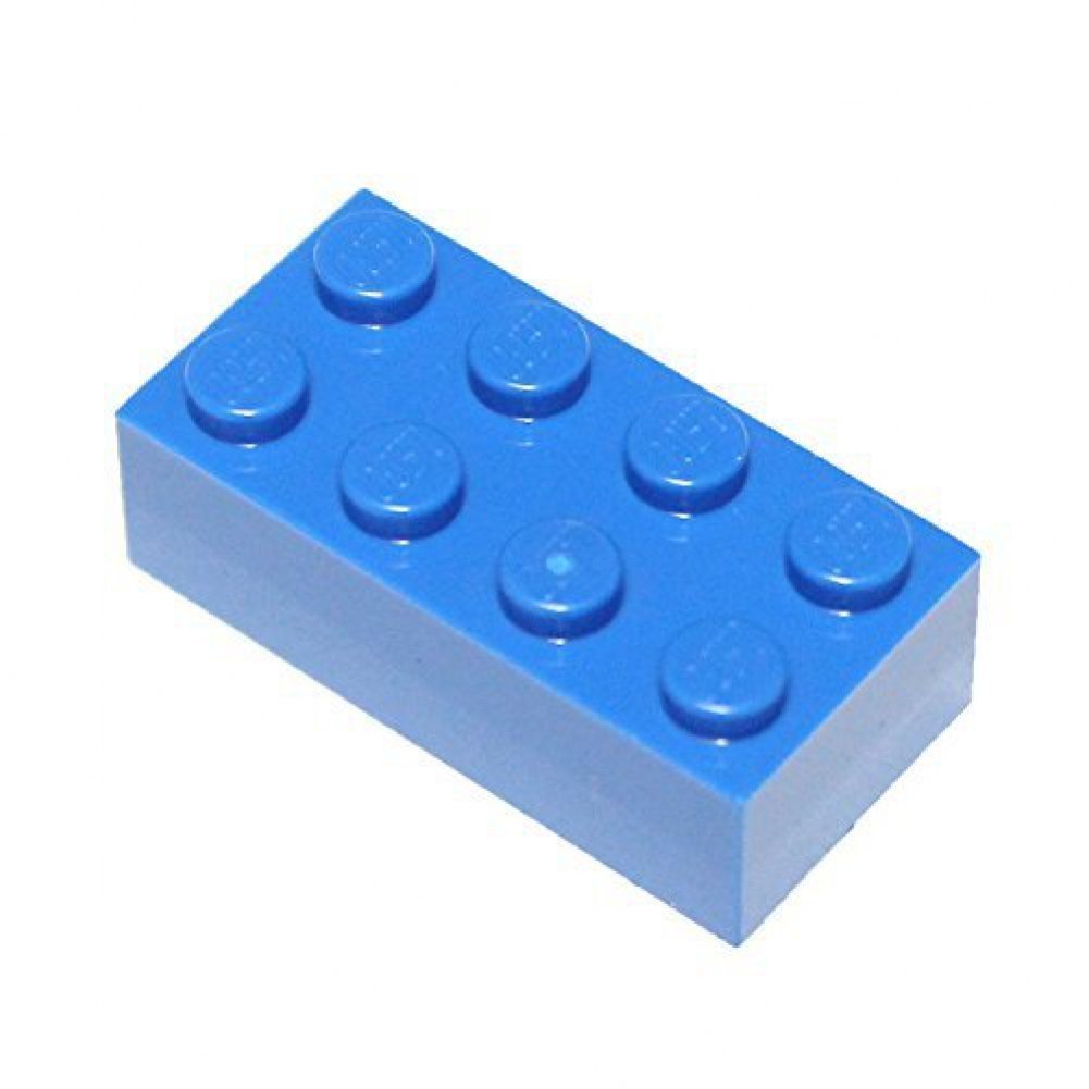Image 0 of Lego Parts And Pieces: Blue Bright Blue 2X4 Brick X20 Toy