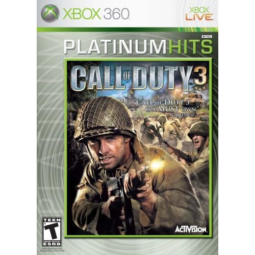 Image 0 of Call Of Duty 3 Platinum Hits For Xbox 360 COD Shooter