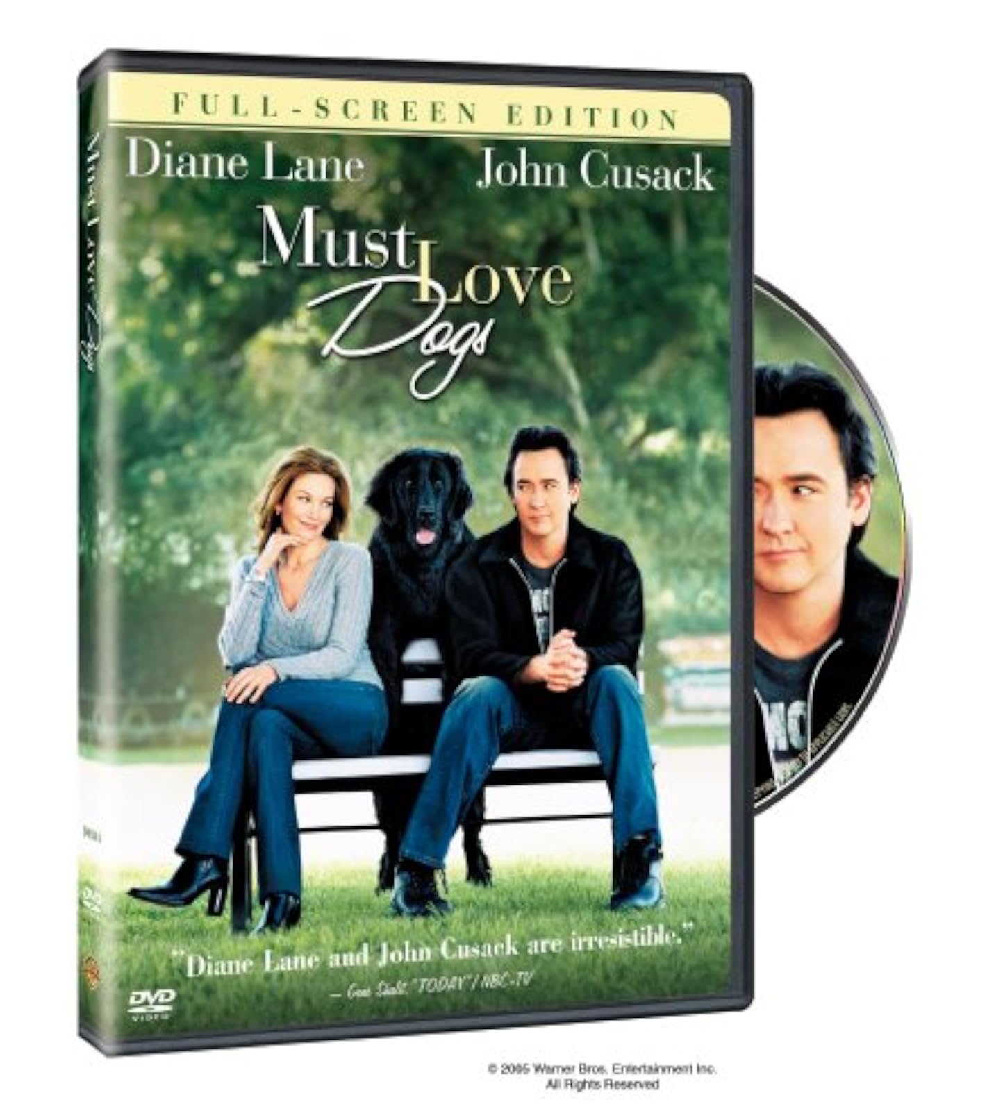Must Love Dogs Full Screen Edition On DVD With Diane Lane Comedy