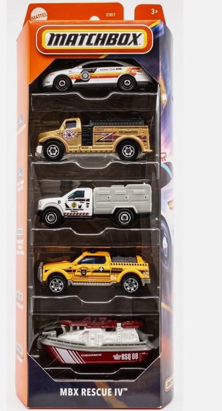 Image 0 of Matchbox Mbx Rescue IV 5PACK Toy Car