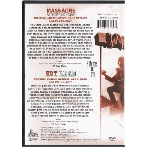 Image 1 of Massacre At Fort Holman & Hot Lead 2 Movies On 1 On DVD With Bud