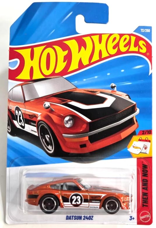 Image 0 of Hot Wheels Datsun 240Z Orange Then And Now 2/10 72/250 1:64 Scale