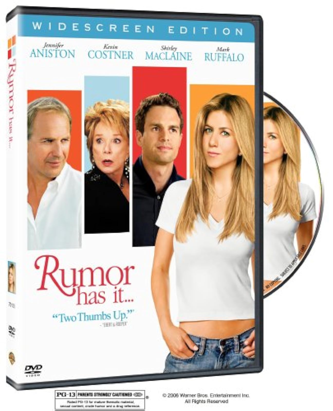Rumor Has It On DVD With Jennifer Aniston Comedy 