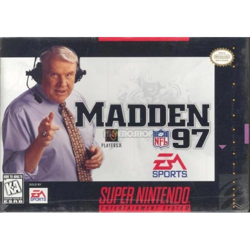 Madden NFL 97 For Super Nintendo SNES Football