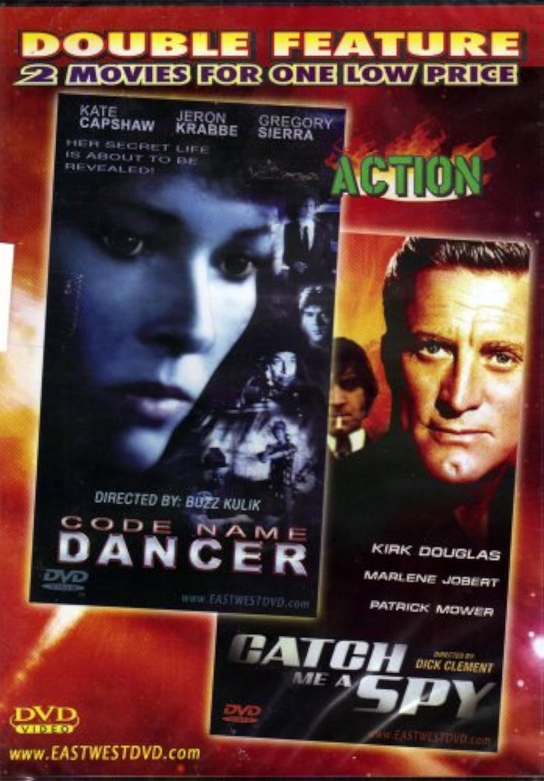 Catch Me A Spy / Code Name Dancer On DVD With Kirk Douglas Marlene