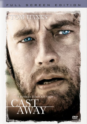 Cast Away FullScreen On DVD With Tom Hanks Helen Hunt Wilson