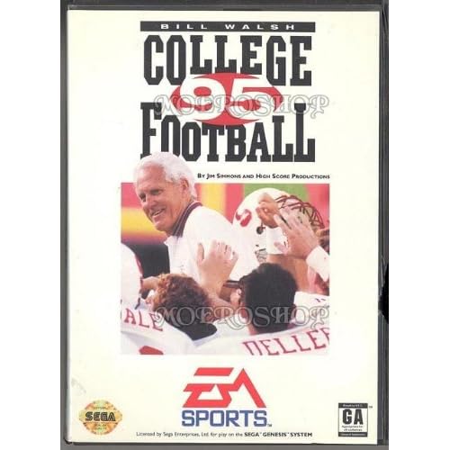 Bill Walsh College Football '95 For Sega Genesis Vintage