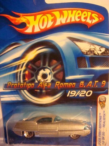 Image 0 of Hot Wheels Prototipo Alfa Romeo Bat 9 2005 Silver Scale 1-64 Toy Car
