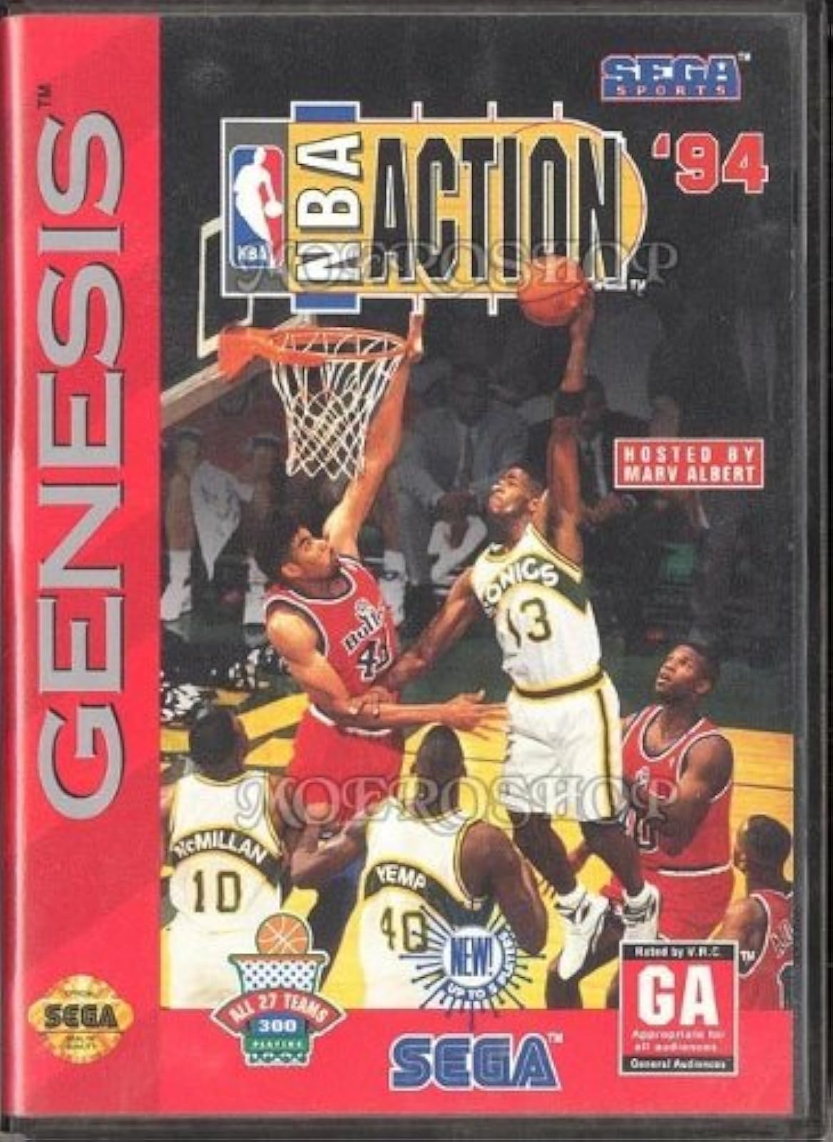 Image 0 of NBA Action '94 For Sega Genesis Vintage Basketball