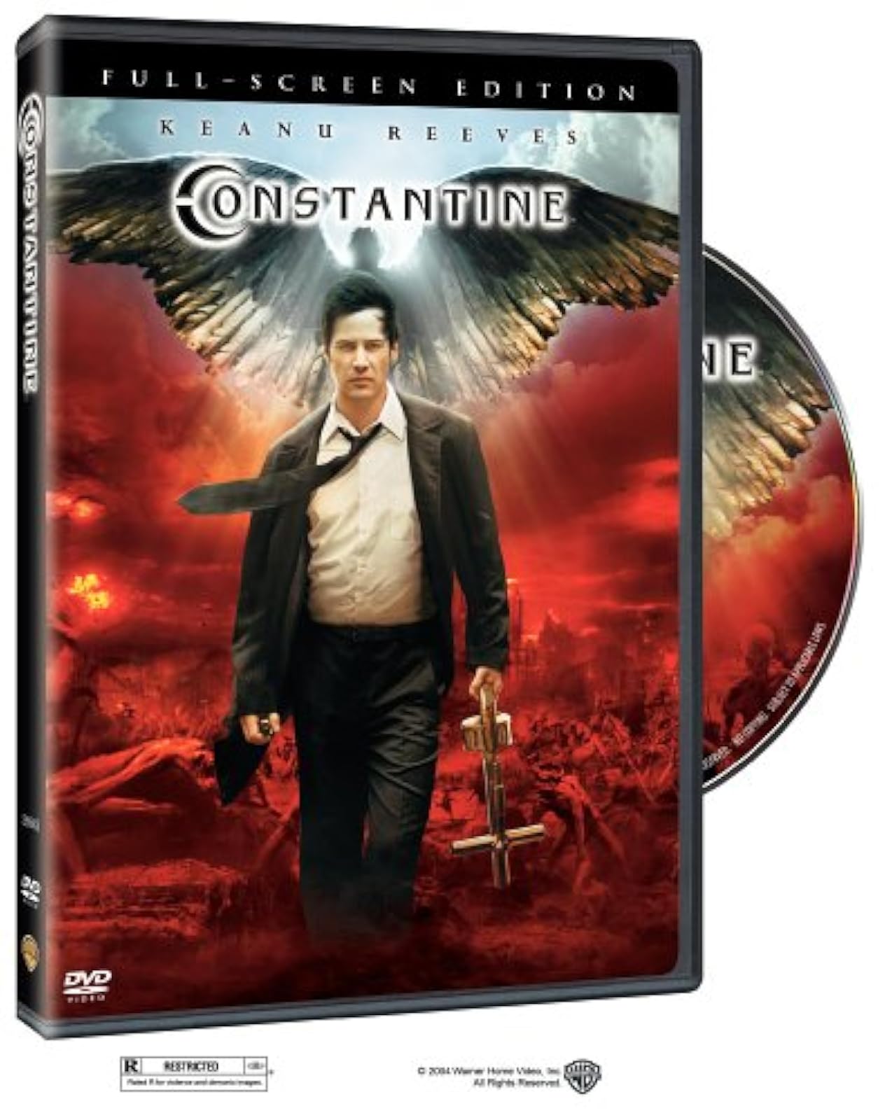 Image 0 of Constantine Full Screen On DVD With Keanu Reeves And Tilda Swinton 
