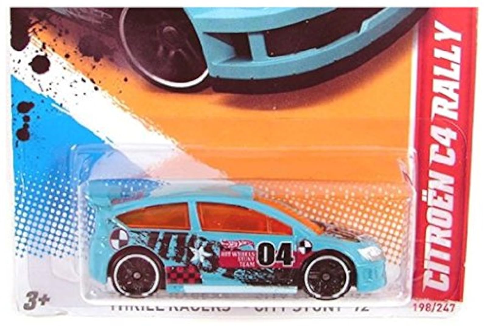 Image 2 of Hot Wheels Citroen C4 Rally Blue #04 Thrill Racers City Stunt 12 - 3/5