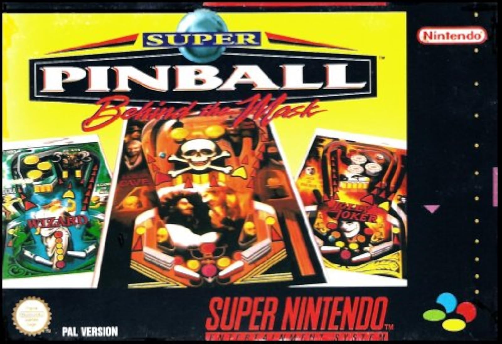 Super Pinball: Behind The Mask For Super Nintendo SNES