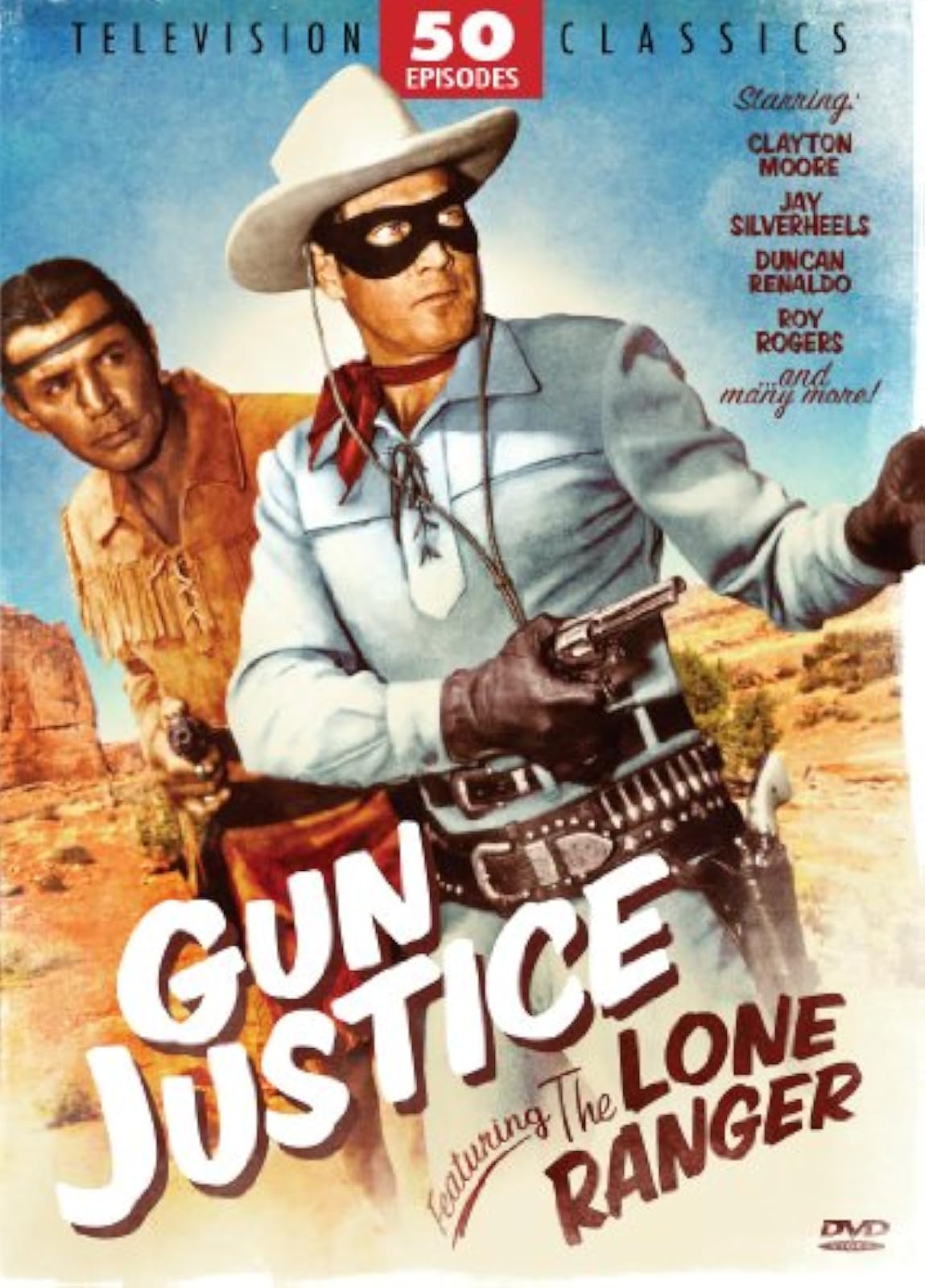 Gun Justice Featuring The Lone Ranger On DVD With Roy Rogers