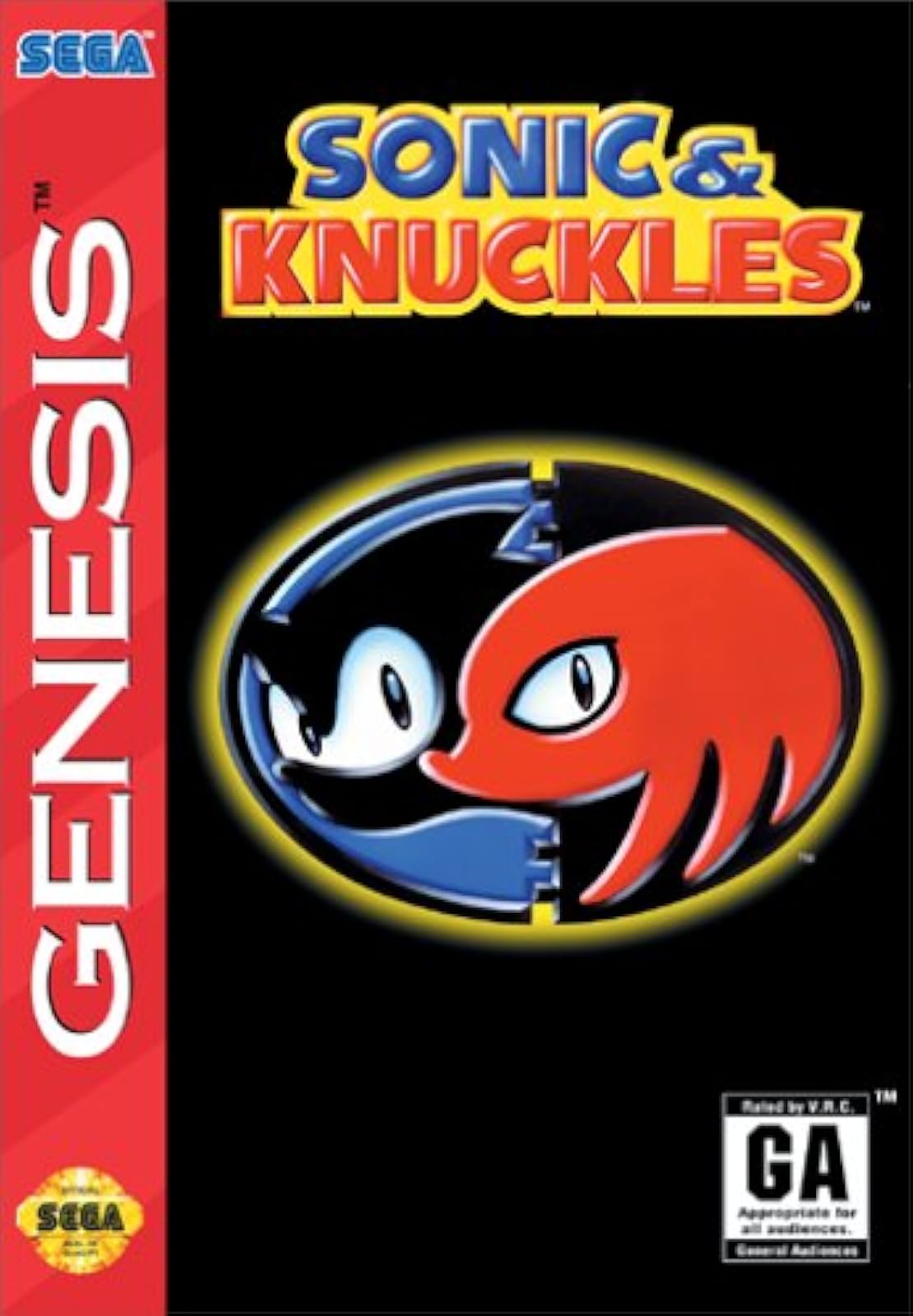 Sonic And Knuckles For Sega Genesis Vintage