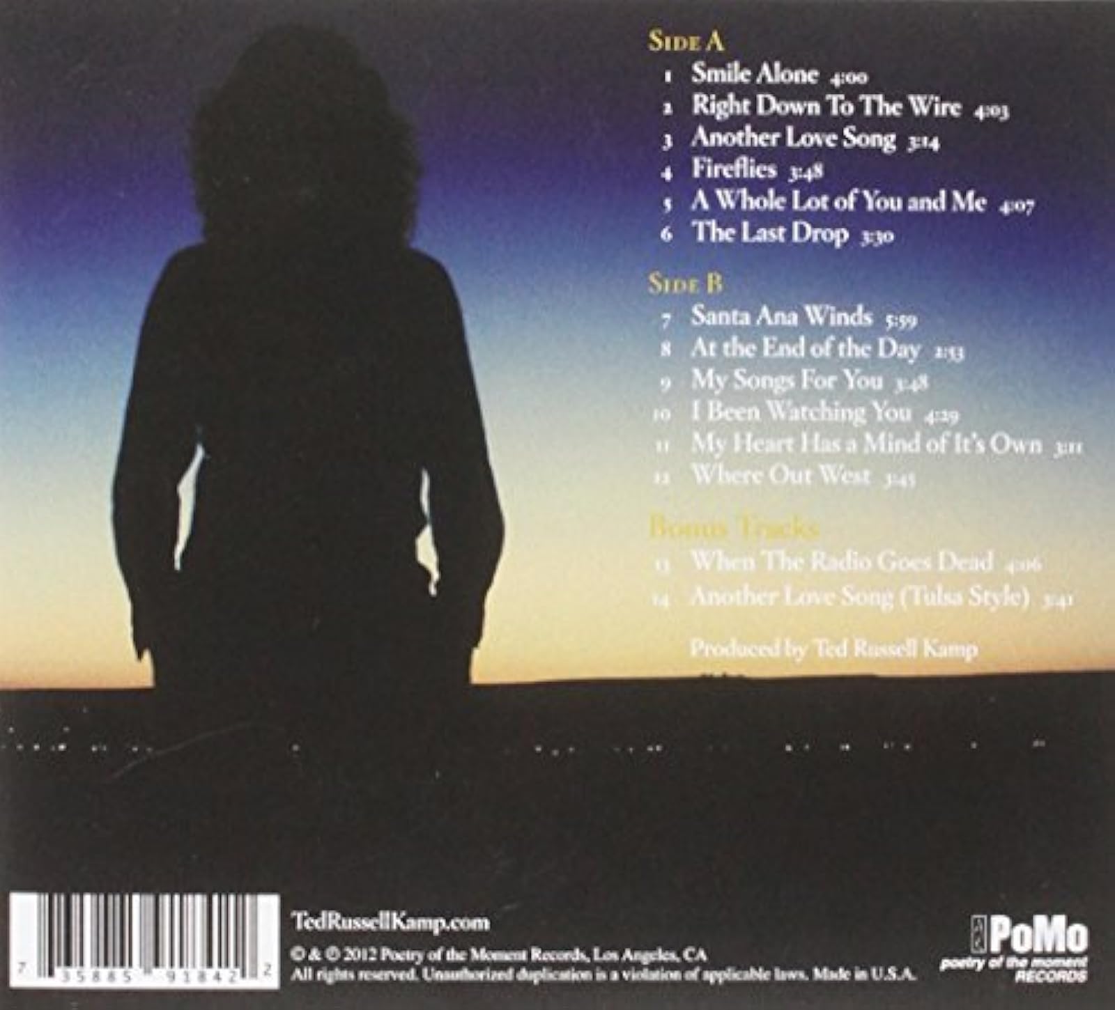 Image 3 of Night Owl By Ted Russell Kamp On Audio CD Album