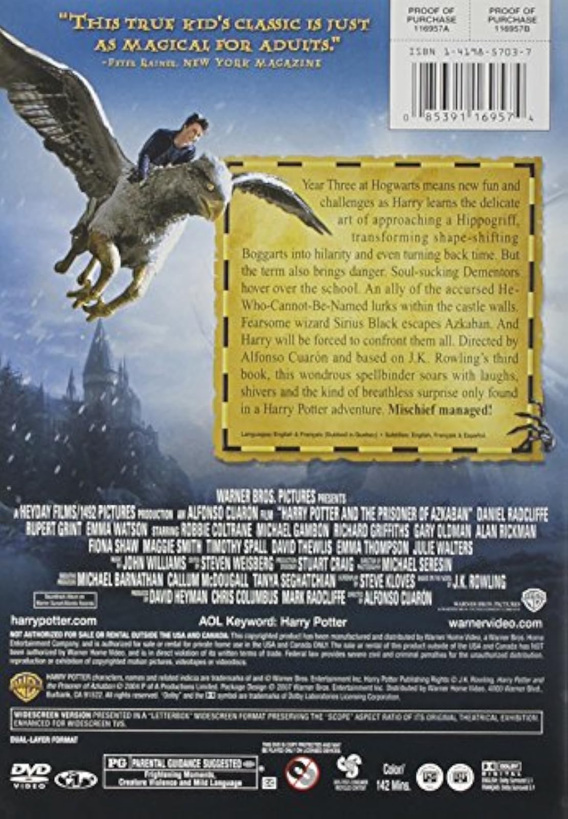 Image 2 of Harry Potter / Prisoner Of Azkaban On DVD With Daniel Radcliffe David