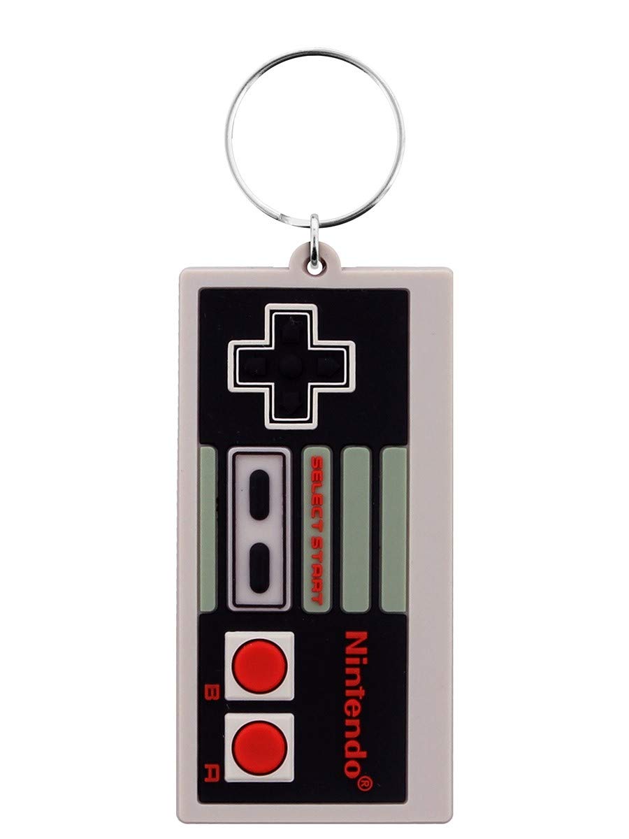 Image 0 of Nintendo Classic NES Controller Rubber Keychain Collectible