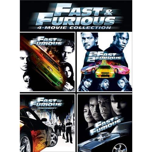 Fast And Furious 4-MOVIE Collection On DVD With Vin Diesel