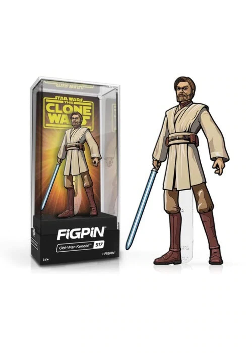 FiGPiN Classic: Clone Wars Obi-Wan Kenobi #517 Collectible Figurine