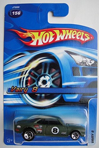 Hot Wheels Dark Green Vairy 8 156 5 Spoke Wheels Toy Car