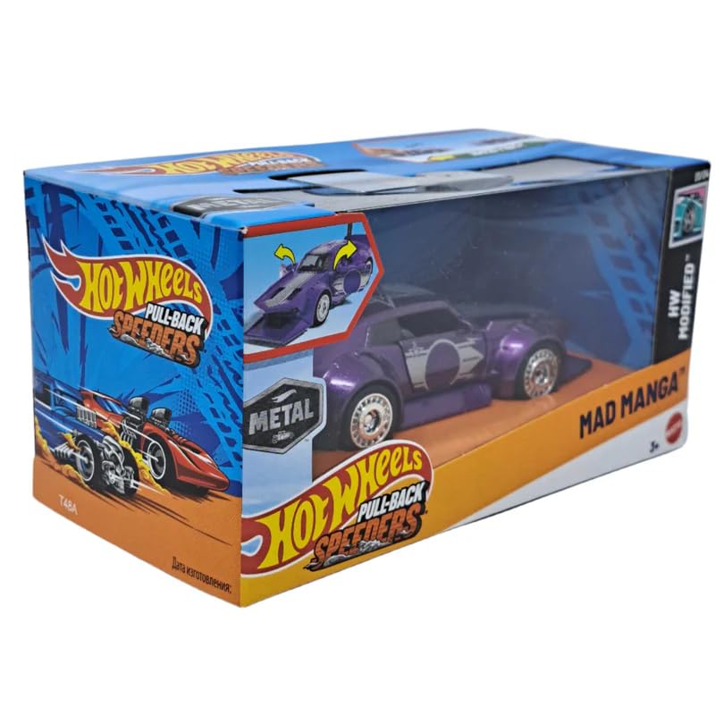 Image 0 of Hot Wheels Pull-Back Speeders Mad Manga Toy Car