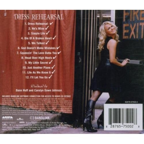 Image 2 of Dress Rehearsal By Carolyn Dawn Johnson On Audio CD Album 2004