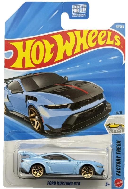 Hot Wheels Ford Mustang Gtd Gulf Blue Factory Fresh 3/5 43/250 1:64