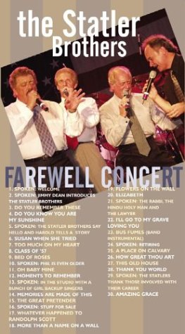 The Statler Brothers Farewell Concert VHS On VHS