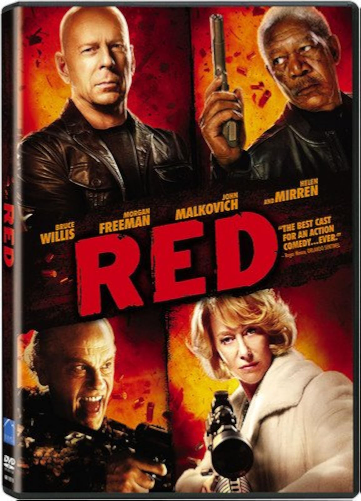 Image 0 of Red: Retired, Extremely Dangerous On DVD With Bruce Willis Morgan Freeman Helen 
