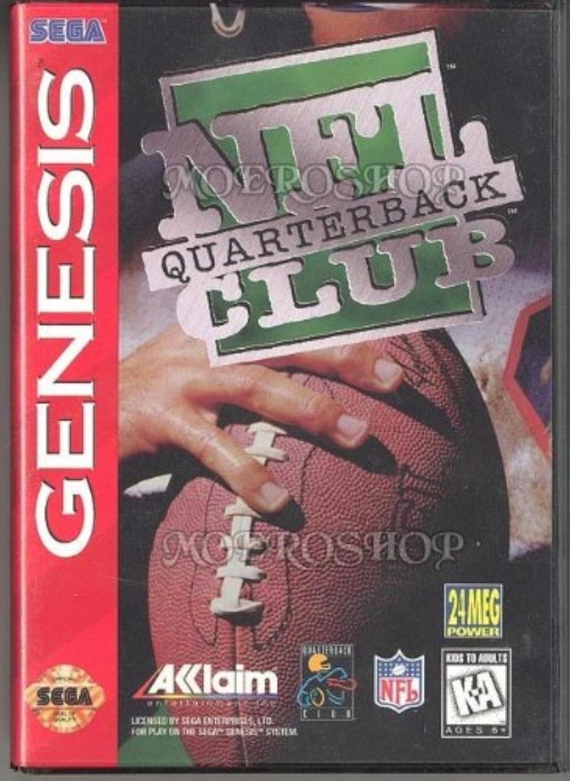 Image 0 of NFL Quarterback Club For Sega Genesis Vintage Football